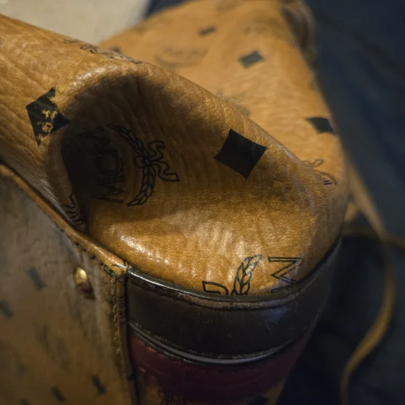 MCM Tan Leather Tote Bag - Picture 16 of 16